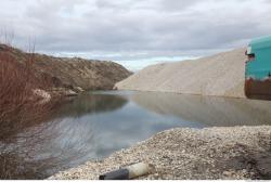 Background Gravel Quarry